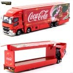 TARMAC 1/64 mitsubishi fuso super great *coca-cola santa truck*, red