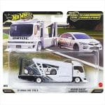 Mattel Hot Wheels Premium: Car Culture Team Transport - HW Honda Civic Type-R  Kousoku Hauler JHX94