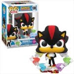 Funko Pop! Games: Sonic -Shadow with Emeralds Flocked Special Edition #1300 Vinyl Figure
