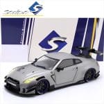 Solido 1/18 Nissan gt-r R35 Liberty walk body kit 2.0 silver 2023 Diecast