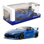Solido 1/18 Toyota GR Supra LBWK Liberty Walk Body Kit 2025 Blue Metallic
