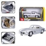 Bburago 1/24 1954 mercedes-benz 300 sl, silver