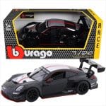 Bburago 1/24 2023 porsche 911 gt3 r, black/red