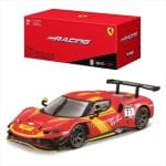 Bburago 1/43 2025 ferrari 296 gt3 #51 24h le mans, red/yellow