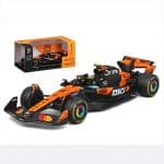 Bburago 1/43 2025 mclaren mcl39 #4 lando norris with helmet, orange/black