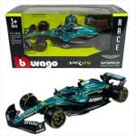 Bburago 1/43 2025 aston martin amr 25 #14 fernando alonso, green/black/yellow