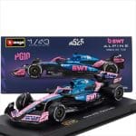 Bburago 1/43 2025 bwt alpine a525 #10 pierre gasly with helmet, pink