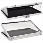 Evoretro Trading Card Display Suitcase - Silver - Image 2