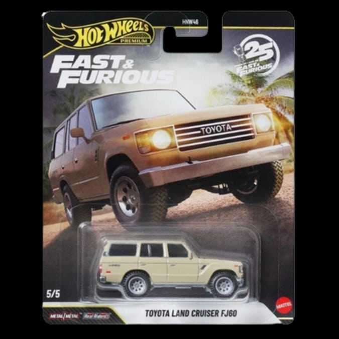 HWMVJHW76.jpg Mattel Hot Wheels 1/64 Premium - Toyota Land Cruiser FJ60 Beige - Image 1