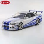 KYOSHO NISSAN 1/12 BRIANS SKYLINE GT-R R34 RHD 2001 - BRIAN OCONNER - FF