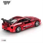 Mini GT 1/64 1:64 TOYOTA SUPRA A80 TOP SECRET GT-300 RED CHROME 2014 - Image 2