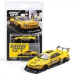 Mini gt 1/64 NISSAN GTR R34 SKYLINE SUPER SILHOUETTE SPORT YELLOW 2025