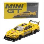 Mini gt 1/64 NISSAN GTR R34 SKYLINE SUPER SILHOUETTE SPORT YELLOW 2025