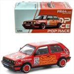 POP RACE 1/64 1988 volkswagen golf gti mkii *demon tweeks btcc*, red