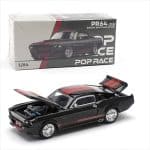 POP RACE 1/64 shelby mustang gt500, dark chrome/red - Image 2