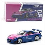 POP RACE 1/64 mazda rx7 re-amemiya, blue/pink