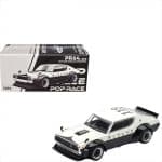POP RACE 1/64 nissan skyline gt-r v8 drift kpgc110 kenmeri *npa style*, black/white