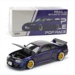 POP RACE 1/64 skyline gt-r r33 nismo, midnight purple