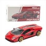 POP RACE 1/64 lamborghini countach lpi-800, rosso