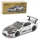 POP RACE 1/64 top secret gt300, silver chrome