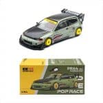 POP RACE 1/64 pandem civic eg6 *sharkmouth*, green/yellow