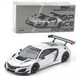 POP RACE 1/64 honda nsx gt3 evo22, silver