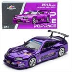 POP RACE 1/64 top secret gt300 supra, purple chrome