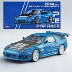 POP RACE 1/64 mazda rx-7 fc3s re-amemiya, blue