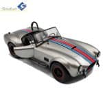 SOLIDO 1/18 1965 shelby cobra 427 mkii solido works m racing, silver/blue/red