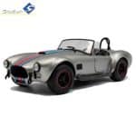 SOLIDO 1/18 1965 shelby cobra 427 mkii solido works m racing, silver/blue/red - Image 2