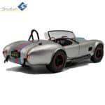 SOLIDO 1/18 1965 shelby cobra 427 mkii solido works m racing, silver/blue/red - Image 3