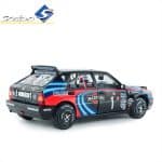 SOLIDO 1/18 1990 lancia delta hf int. tri. to biason a. sacco monte carlo, black/red/blue - Image 2