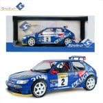 SOLIDO 1/18 1997 peugeot 306 maxi #2 ascona/billmaier rally de aviles, blue - Image 3