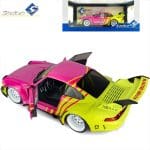 SOLIDO 1/18 2024 porsche 911 rwb bodykit, pink/yellow - Image 2