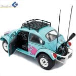 SOLIDO 1/18 1976 volkswagen kever baja miami, blue/pink - Image 3