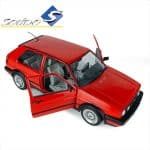 SOLIDO 1/18 1989 volkswagen golf ii gti g60, red