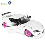 SOLIDO 1/18 2025 toyota gr supra liberty walk body kit, white/pink