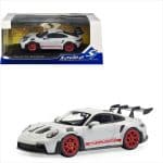 SOLIDO 1/43 2023 porsche 911 992 gt3 rs, grey/red