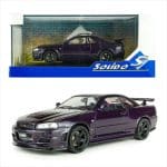 SOLIDO 1/43 1999 nissan skyline r34 gt-r z tune, midnight purple