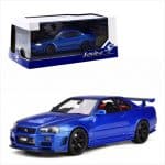 SOLIDO 1/43 1998 nissan skyline r34 gt-r z tune, blue