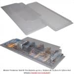 TRIPLE9 COLLECTION 1/64 blister protector - Single pack - Size B Silver Card - Fits 5 Diecast Cars