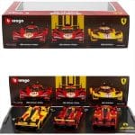 Bburago - SET 3X 499P WINNER 24h LE MANS TEAM AF CORSE FERRARI - N 83 2025 - N 50 2024 - N 51 2023