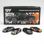 MINI GT 1:64 LAMBORGHINI HURACAN STERRATO ALL TERRARIN 4 CARS SET 2025