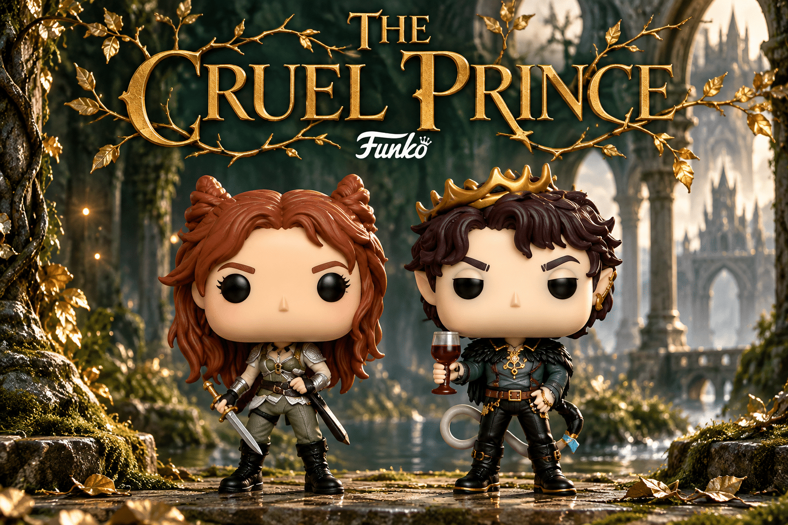 The Cruel Prince Funko Pop — Jude Duarte #48 and Cardan Greenbriar #49